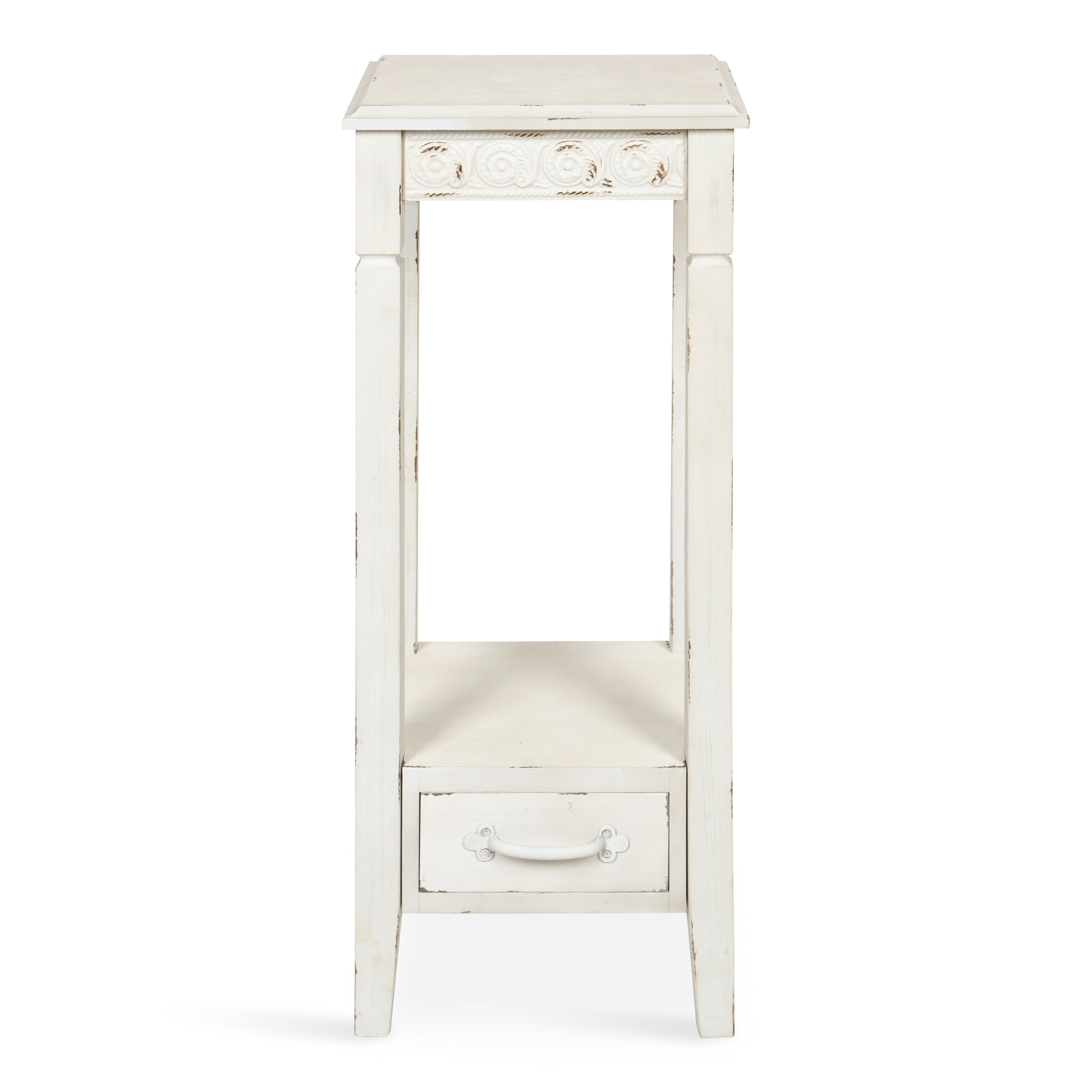 Idabelle Wood Square Accent Table
