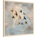 Mounted Canvas 34x34 Woodgrain Stripe Blonde 5