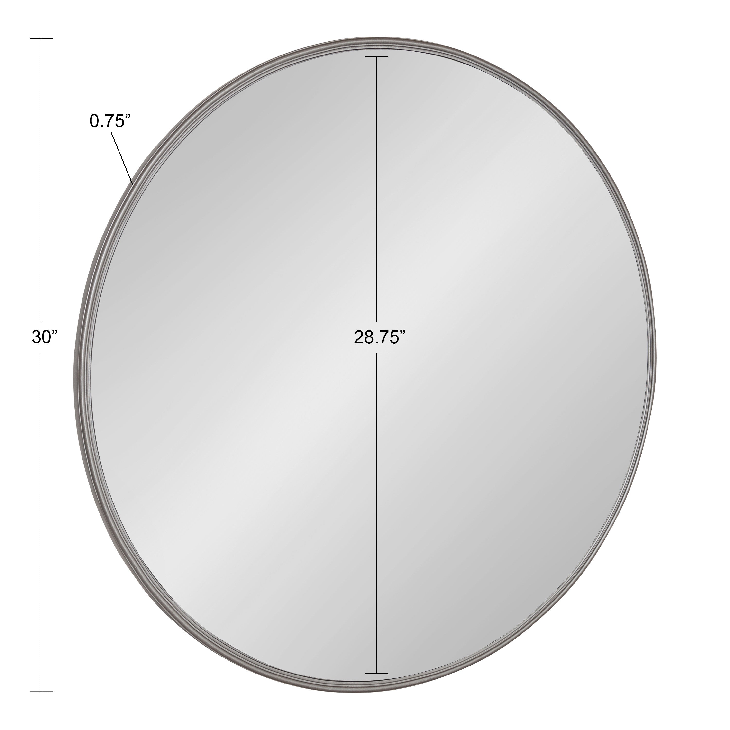 Round Mirror Gray 30" Diameter 5