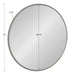 Round Mirror Gray 30" Diameter 5