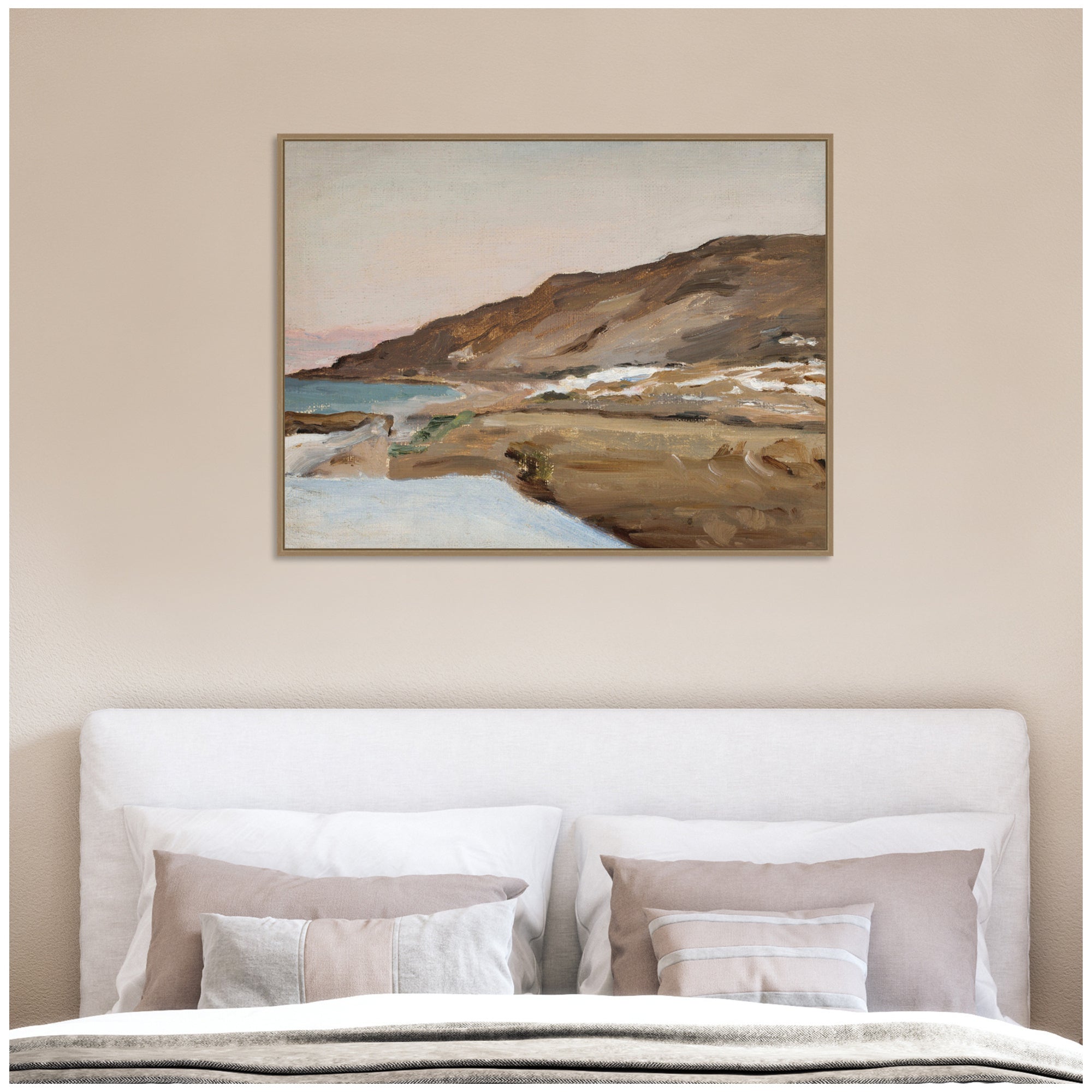 Framed Canvas 42x32 Sylvie Dark Gold 5