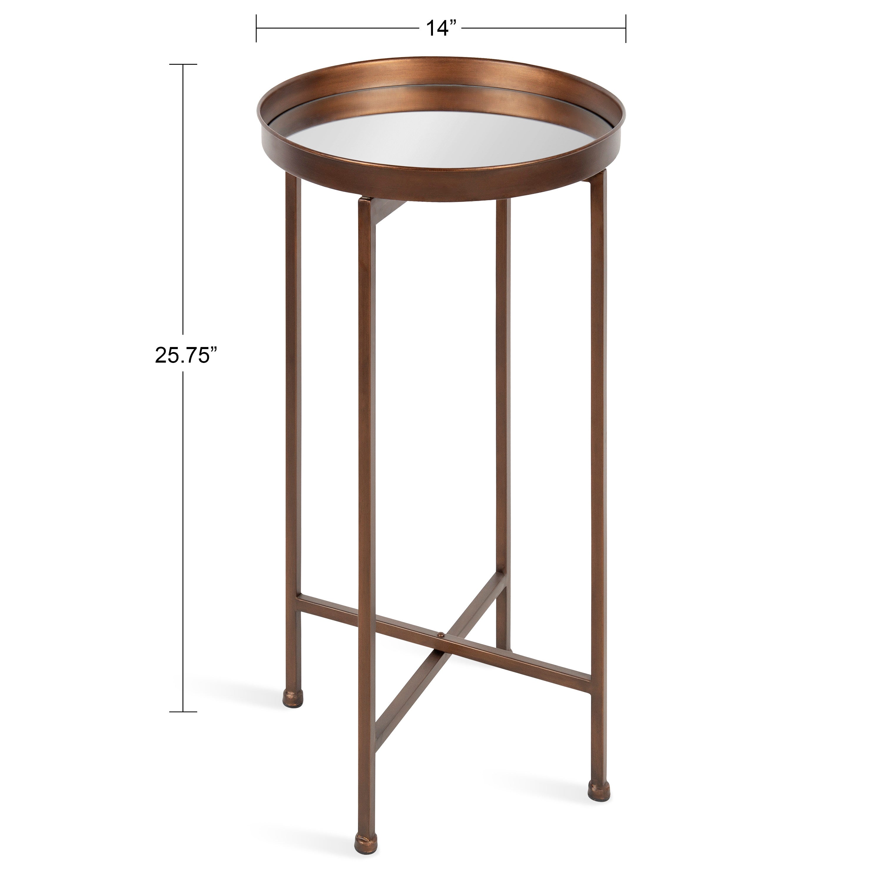 Tea Table Bronze 14x14x26 2