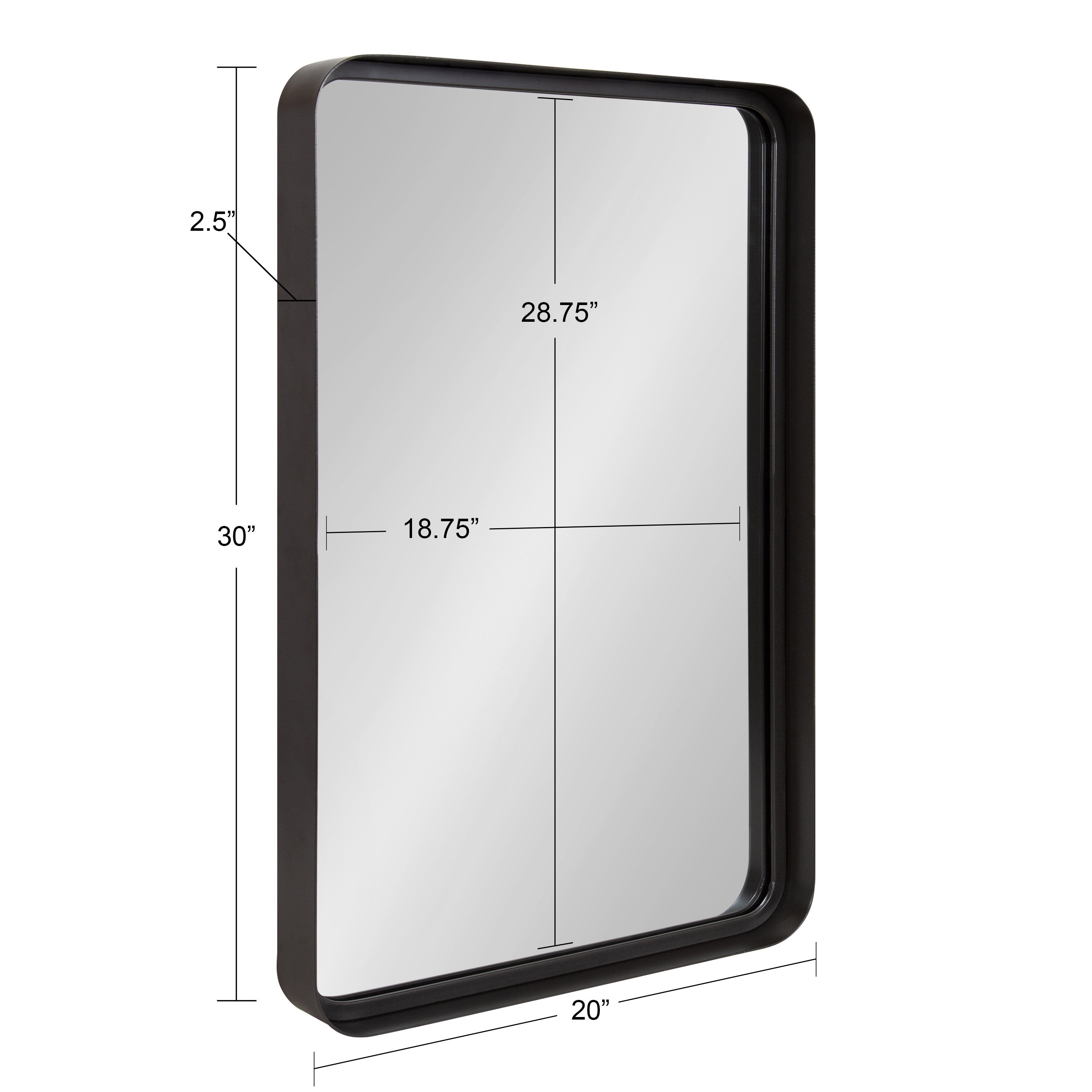 Rectangle Mirror 20x30 Gray 5
