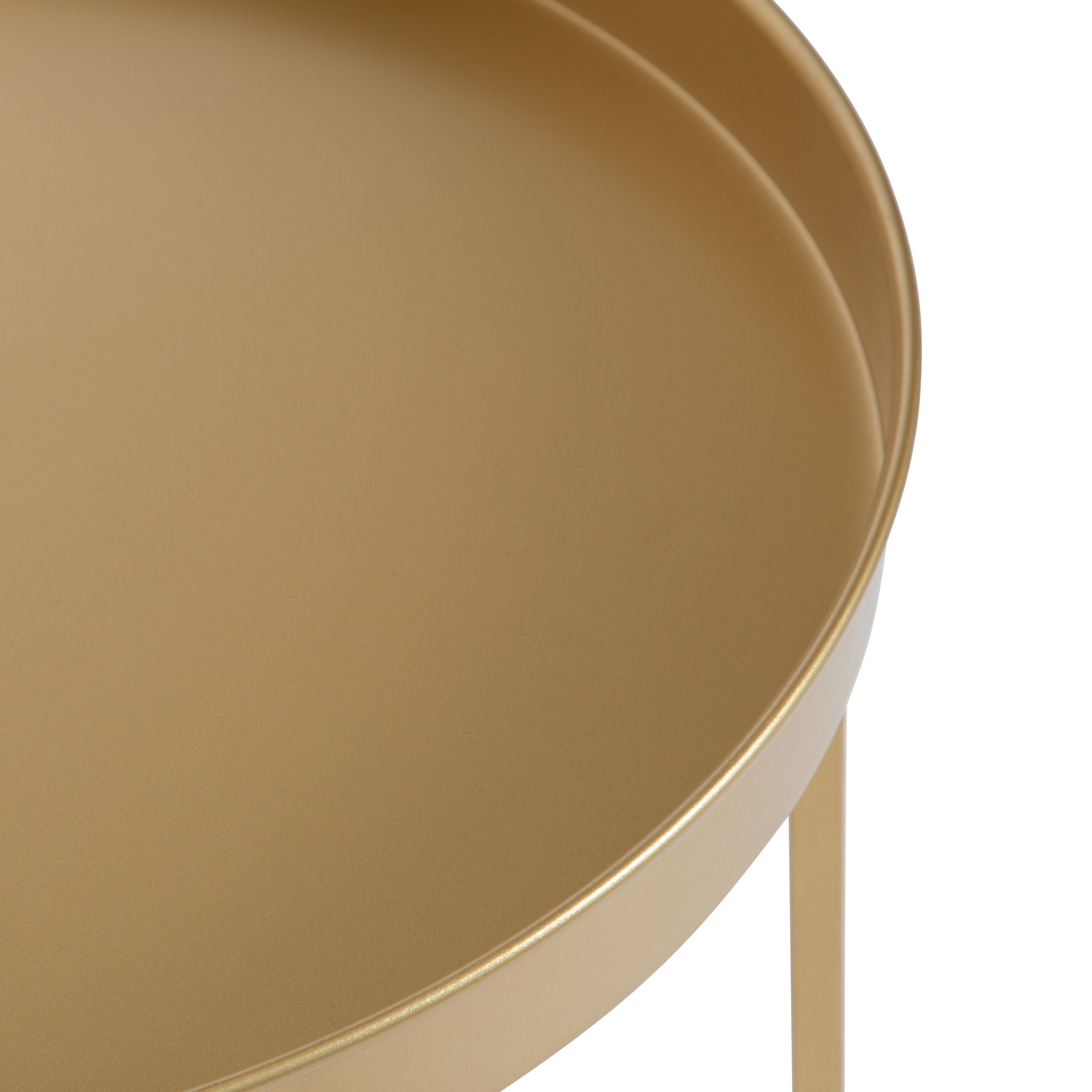 Side Table Gold 18.25x18.25x22 6