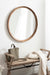 Round Mirror Rustic Brown 34" Diameter 6