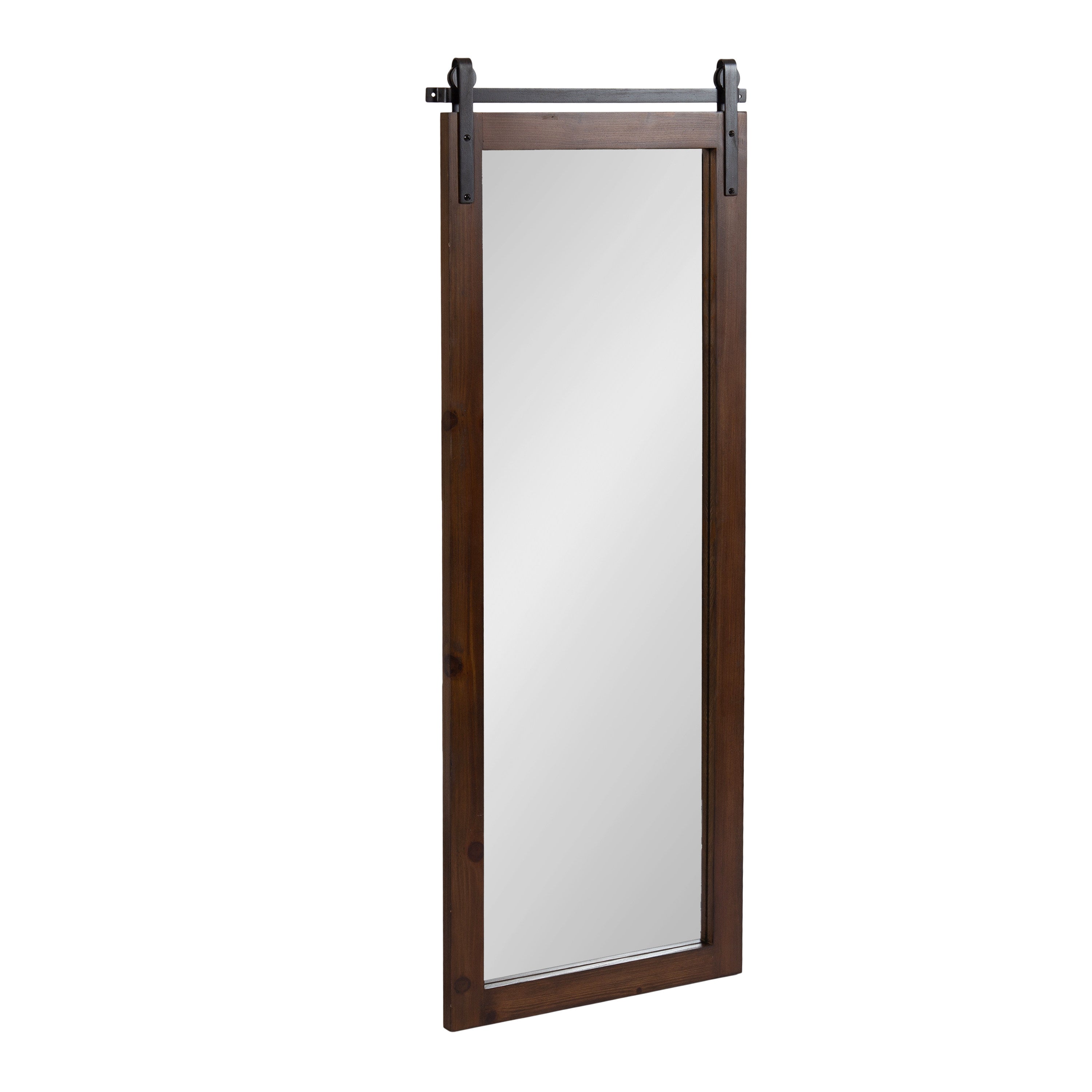 Full Length Mirror 20x51 Walnut Brown 1
