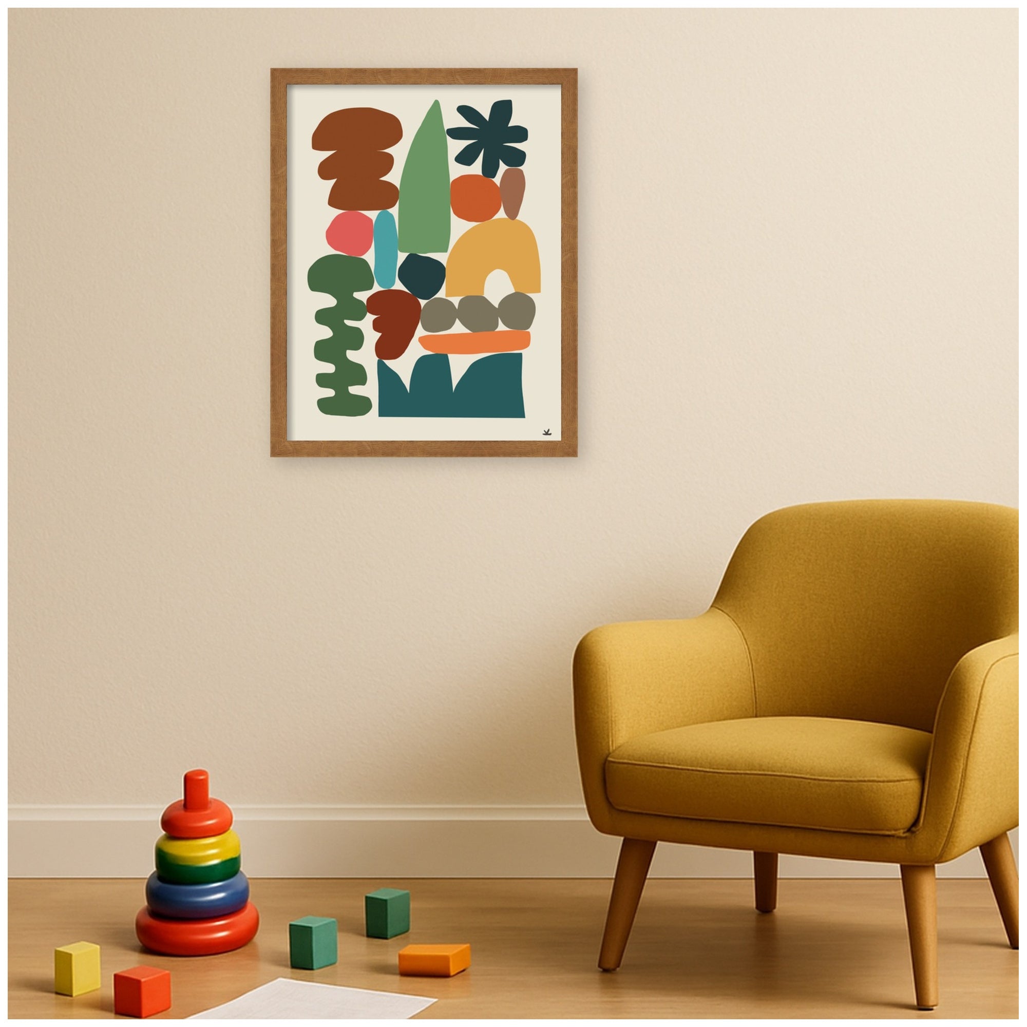 Night Chords 1 by Kelly Knaga Framed Mounted Canvas Wall Art Print