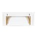 Wall Mounted Desk White Gold 30x12x16 5