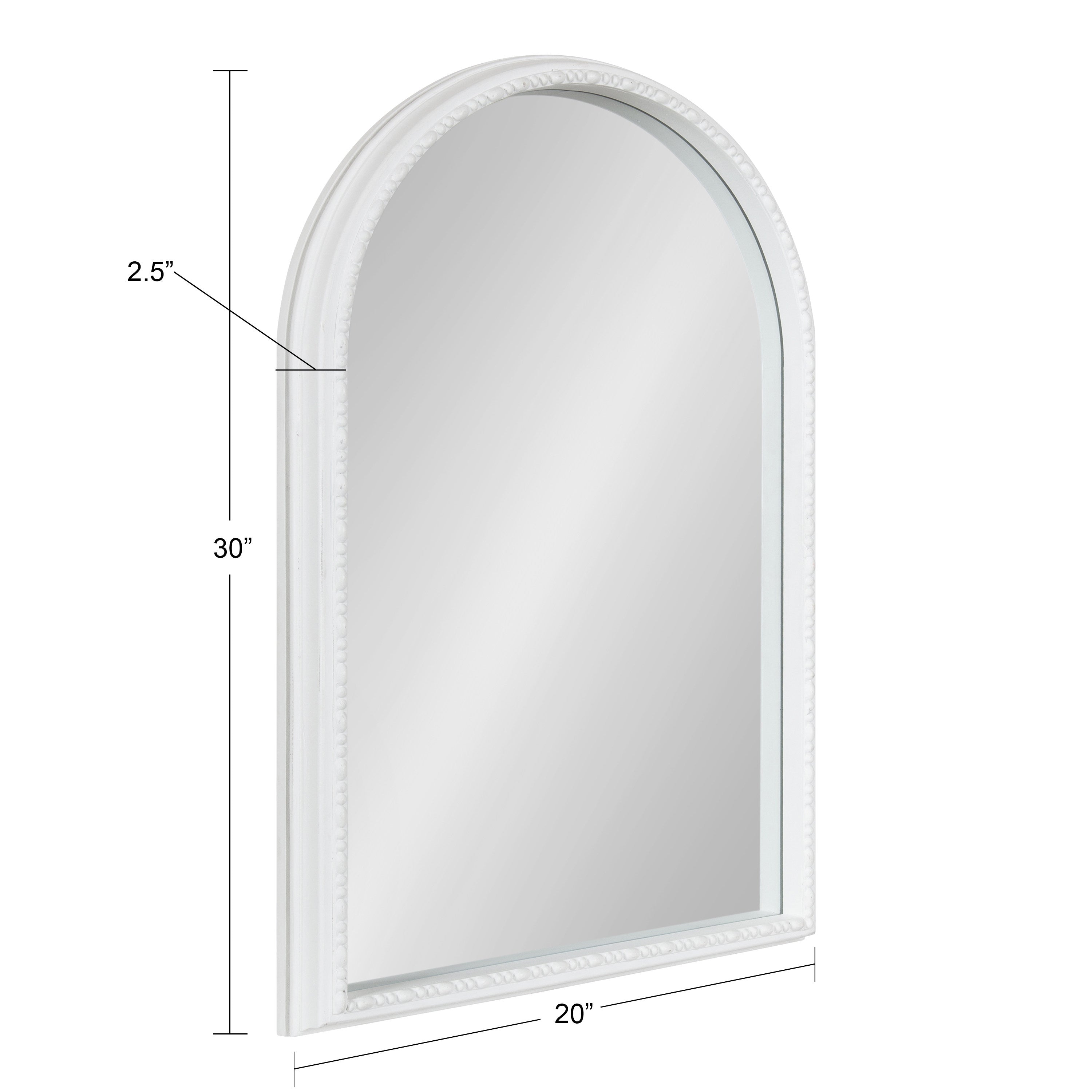 Arch Mirror White 20x30 5