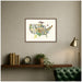 Framed Canvas Sylvie Walnut 24x18 6