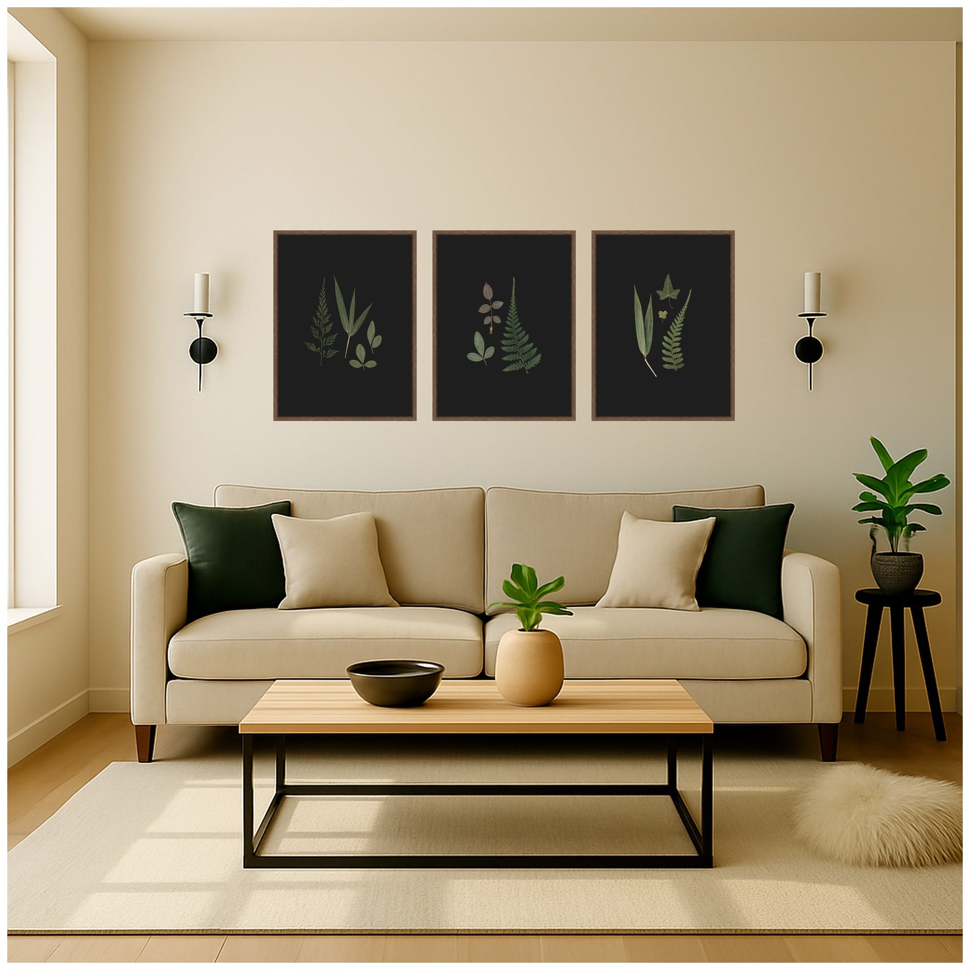 Art Set 3 Piece Set 18x24 Sylvie Walnut 5