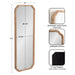 Scallop Mirror Brown 18x48 2