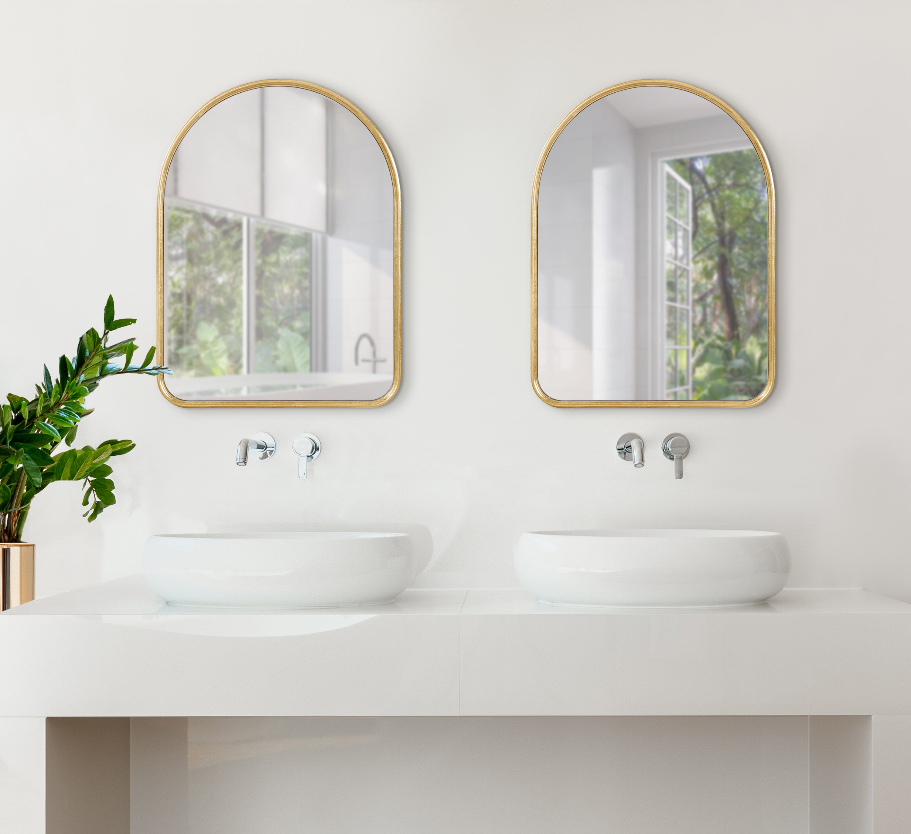 Arch Mirror Gold 18x24 7
