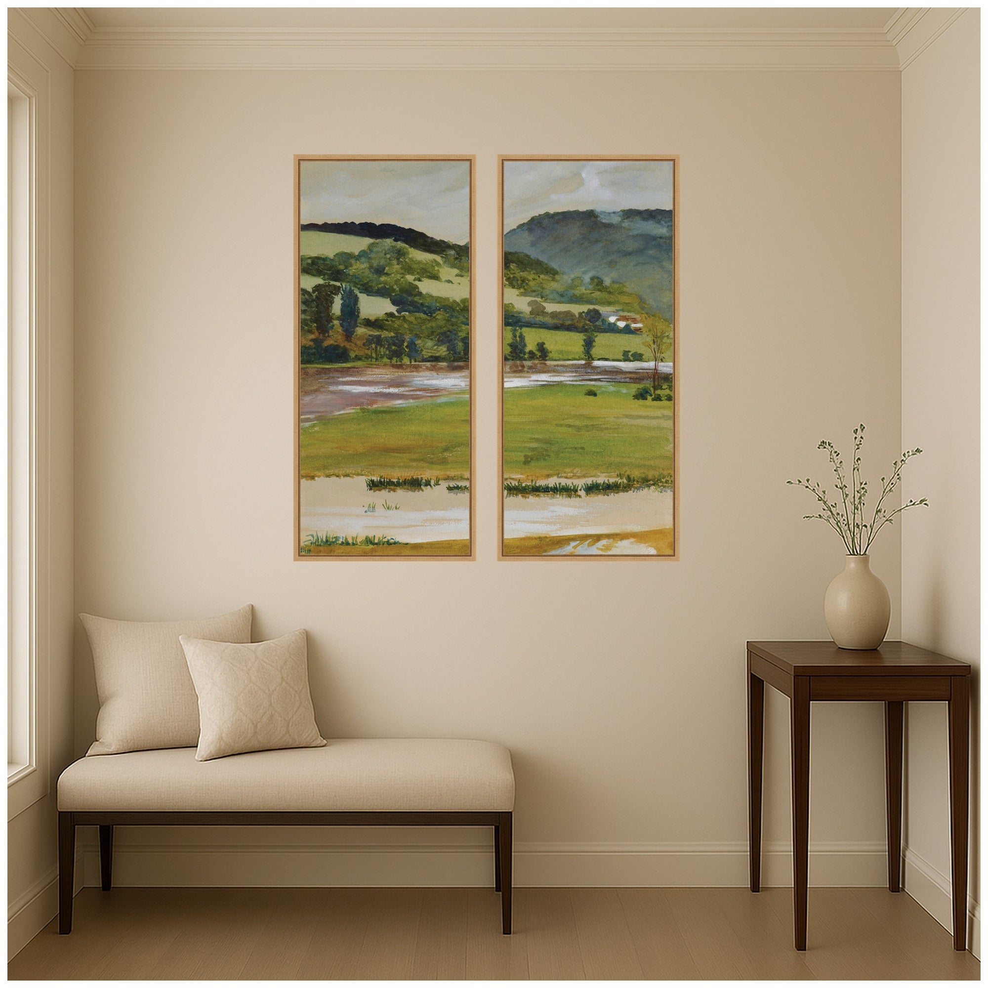 Art Set 2 Piece Set 18x40 Sylvie Natural 5