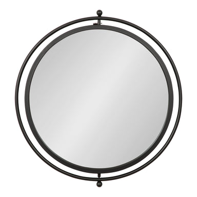 Functional Mirror Black 21" Diameter 2