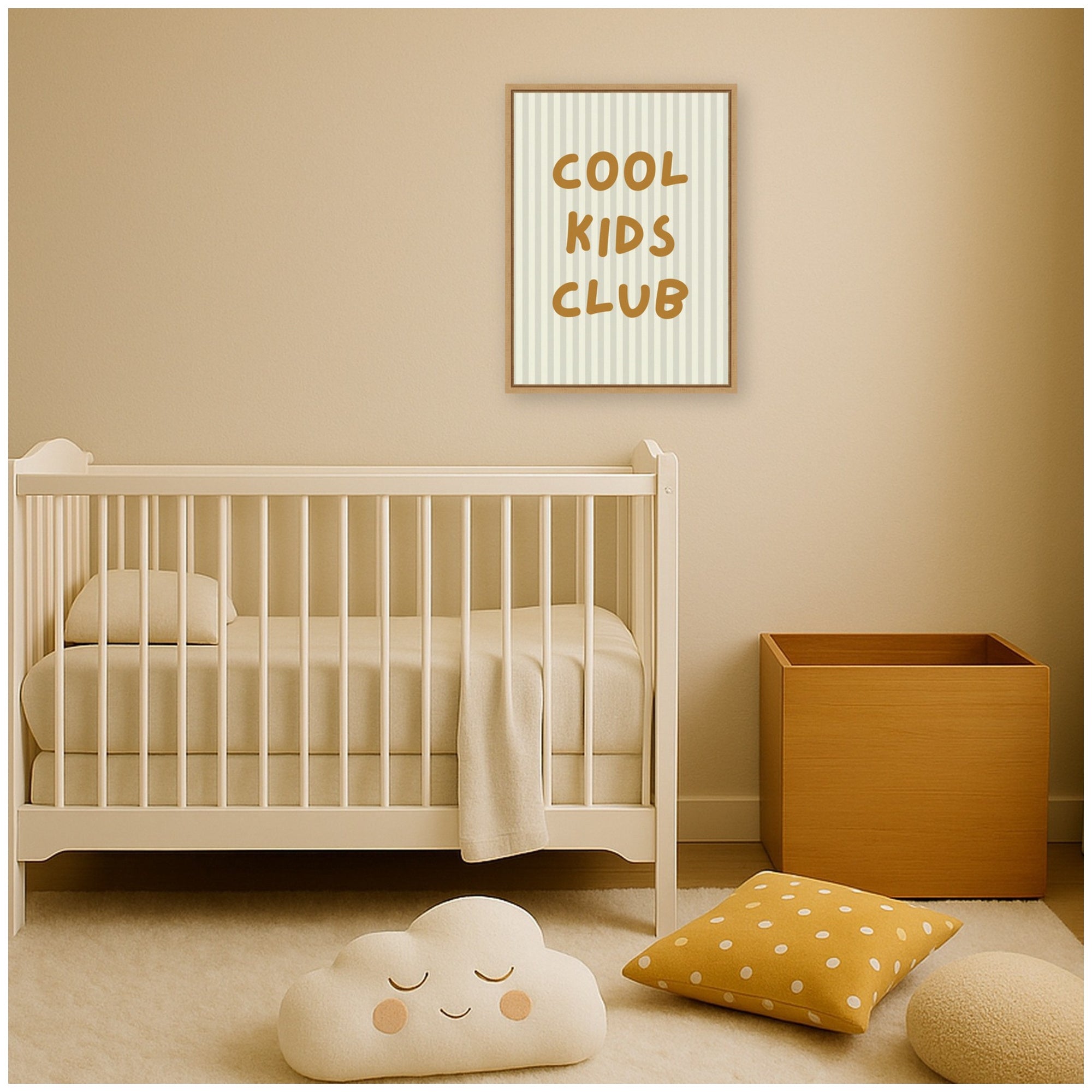 Cool Kids Club by Laura Moss Framed Canvas Wall Art Print