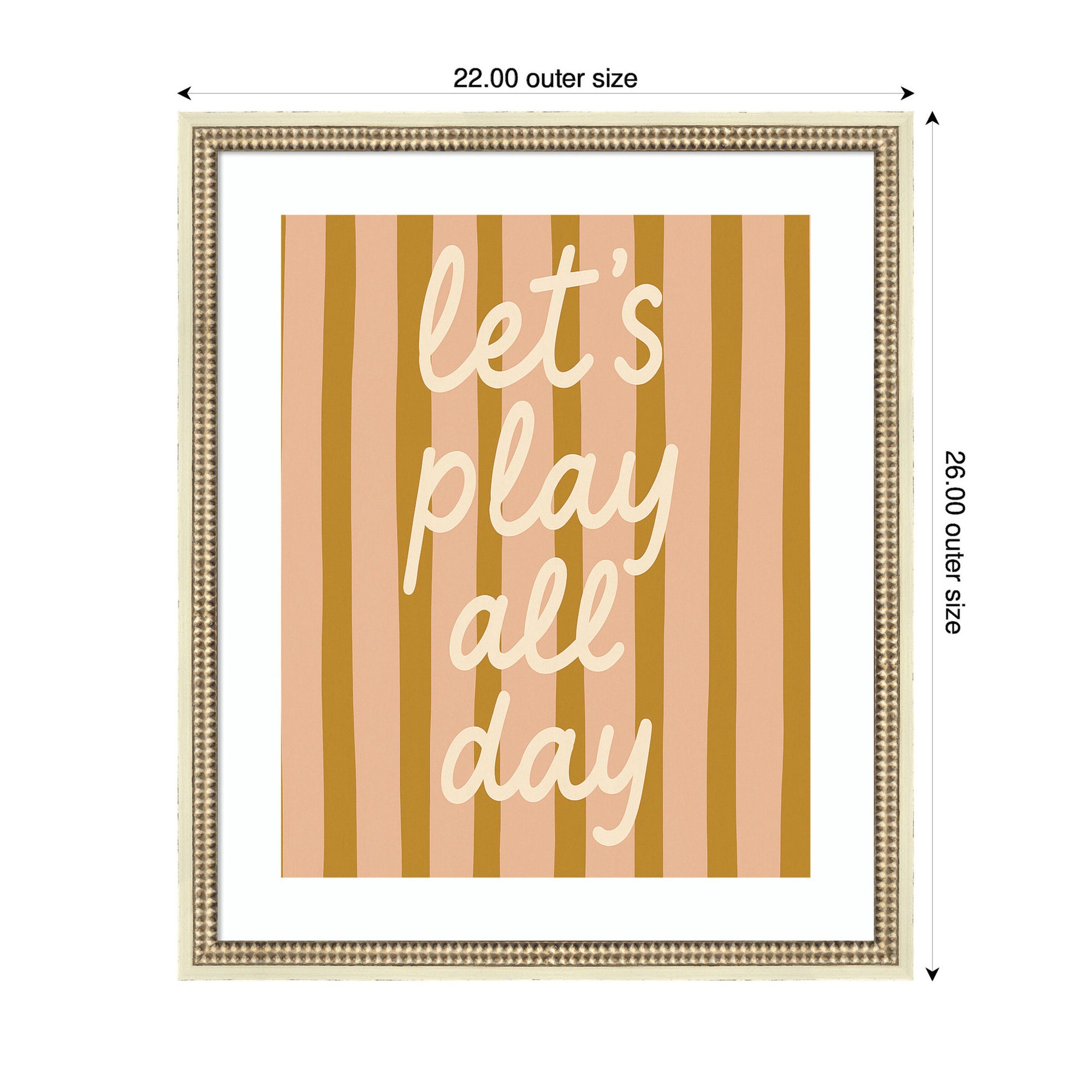 Lets Play All Day by Laura Moss Framed Wall Art Print