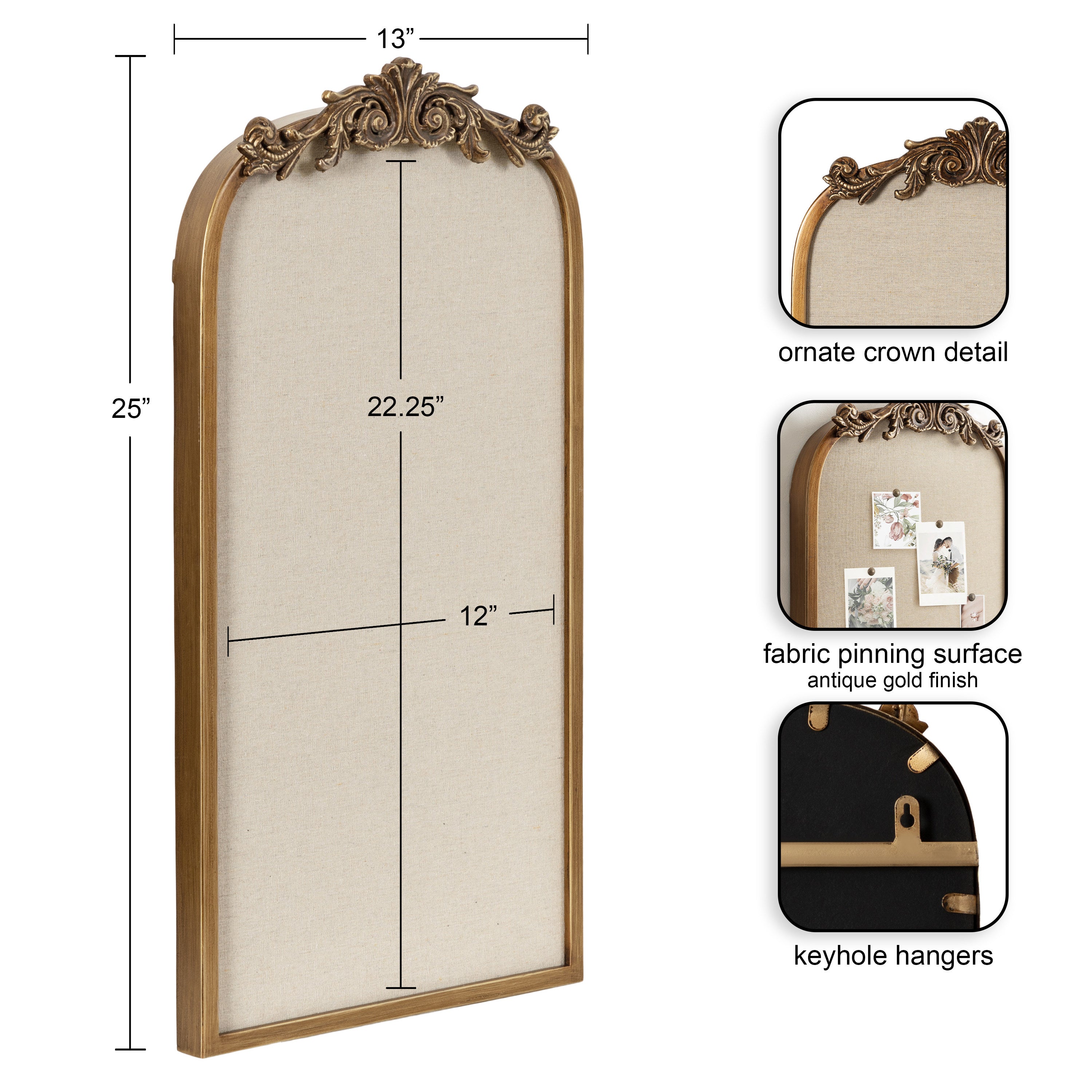 Pinboard Gold 13x25  2