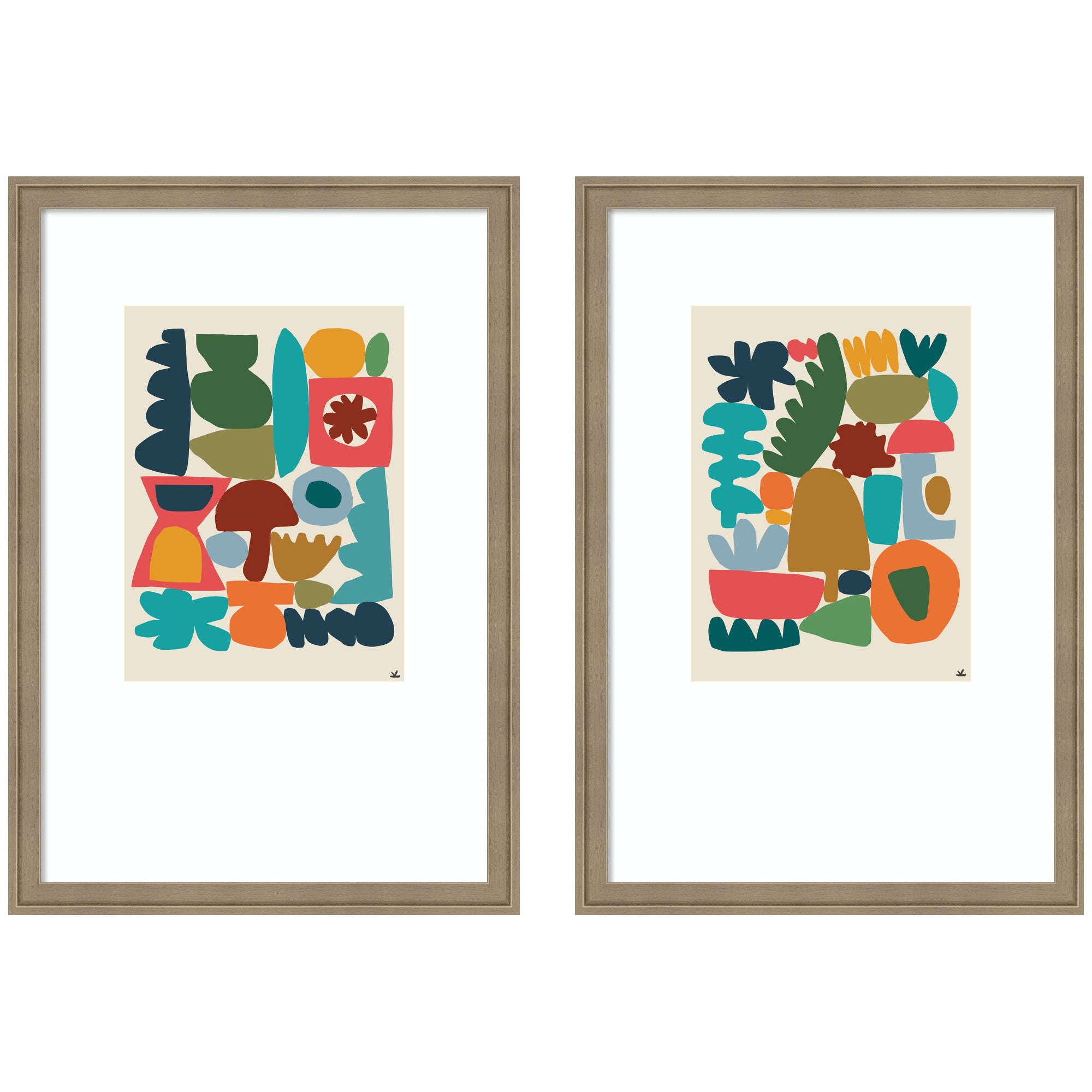 Night Chords 2 Piece Framed Wall Art Print Set by Kelly Knaga