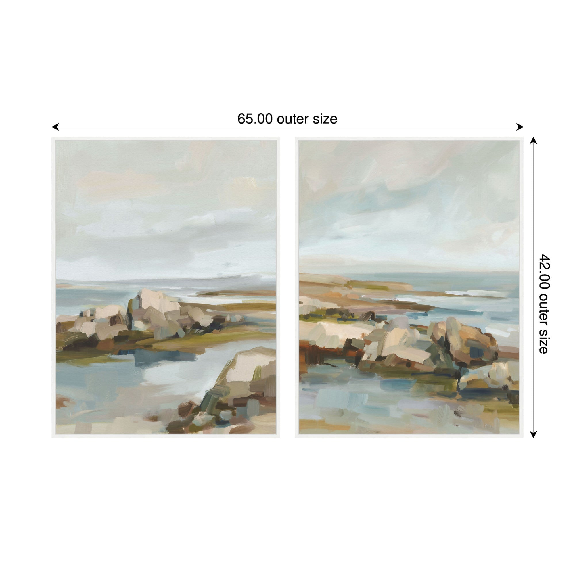 Art Set 2 Piece Set 31x41 Sylvie White 2