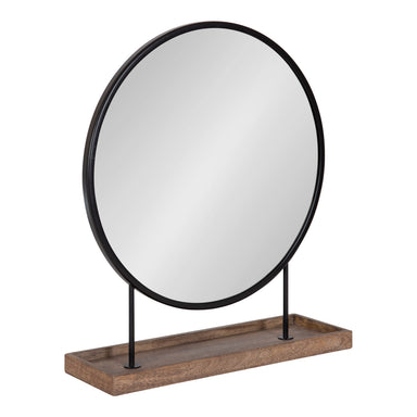 Tabletop Mirror Brown Black 18x22 1