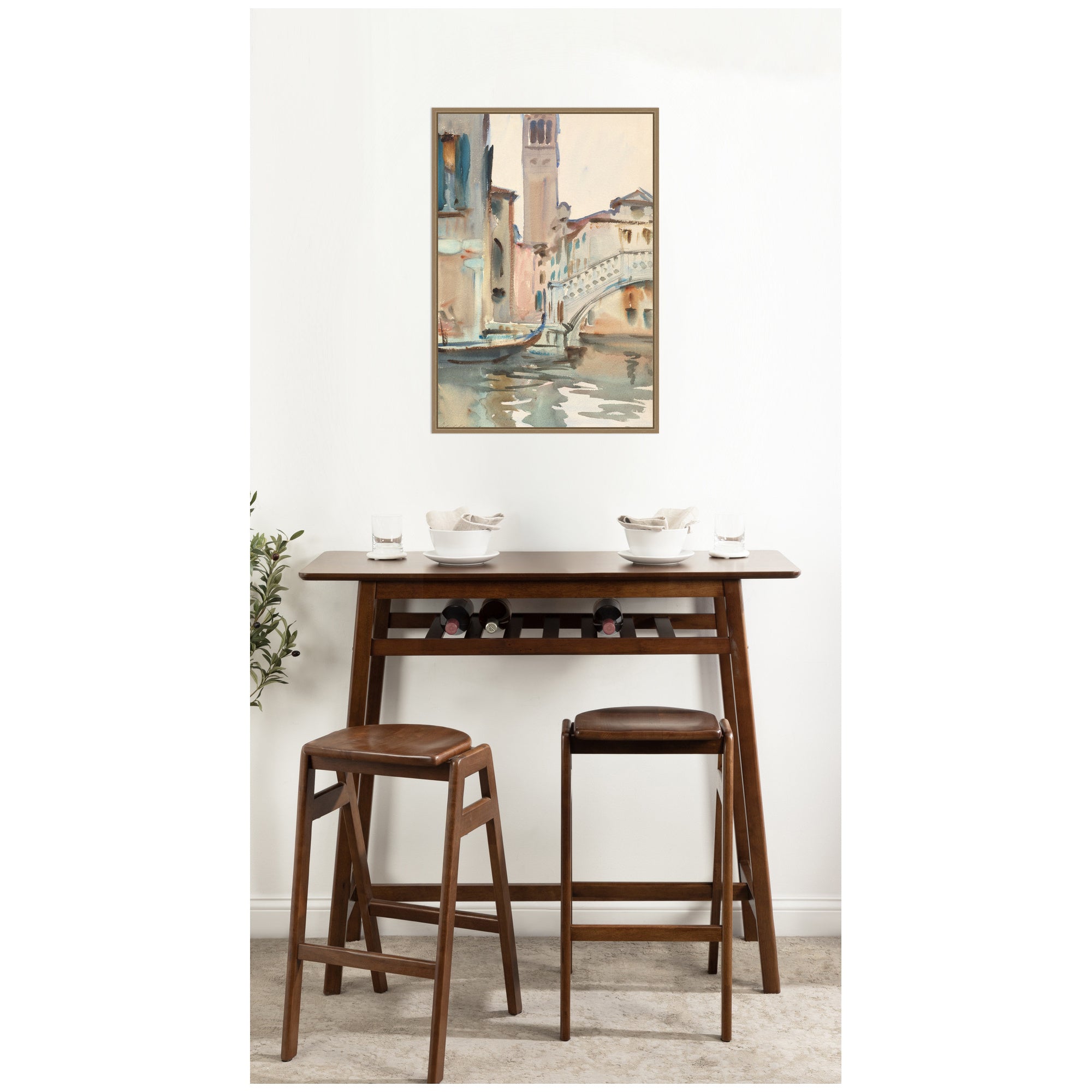 Framed Canvas 23 x 33 Sylvie Dark Gold 7
