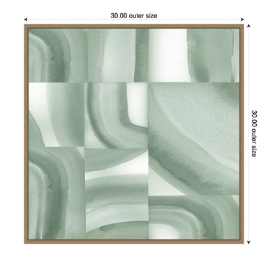 Framed Canvas Sylvie Dark Gold 30x30 2