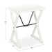 Side Table White 22x14x26 2