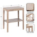 Side Table Natural Beige 22x14x26 2