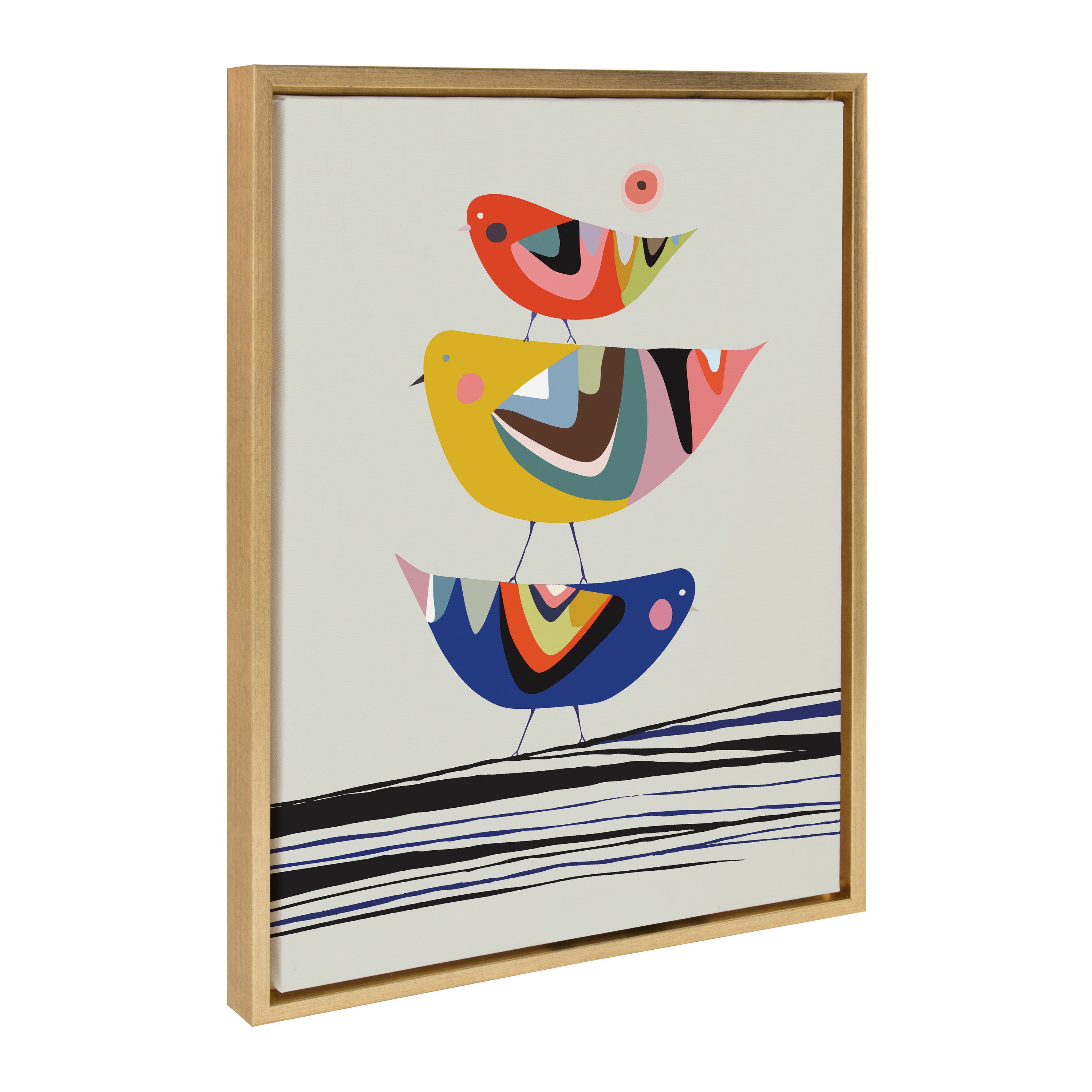 Framed Canvas Sylvie Bright Gold 18x24 1