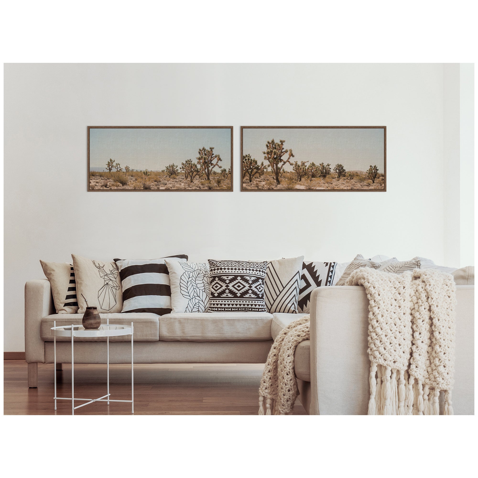 Art Set Sylvie Walnut 2 Piece Set 18x40 5
