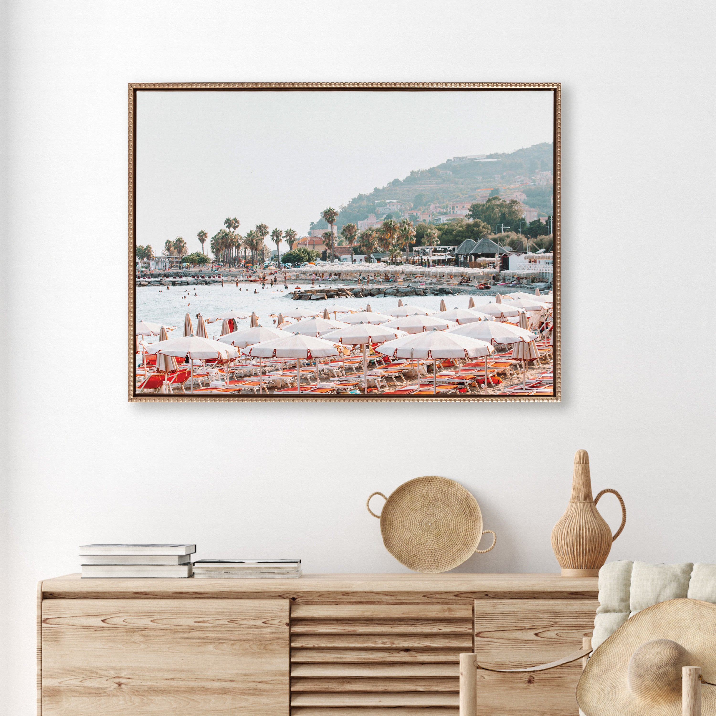 Framed Canvas 28x38 Sylvie Beaded Dark Gold 6