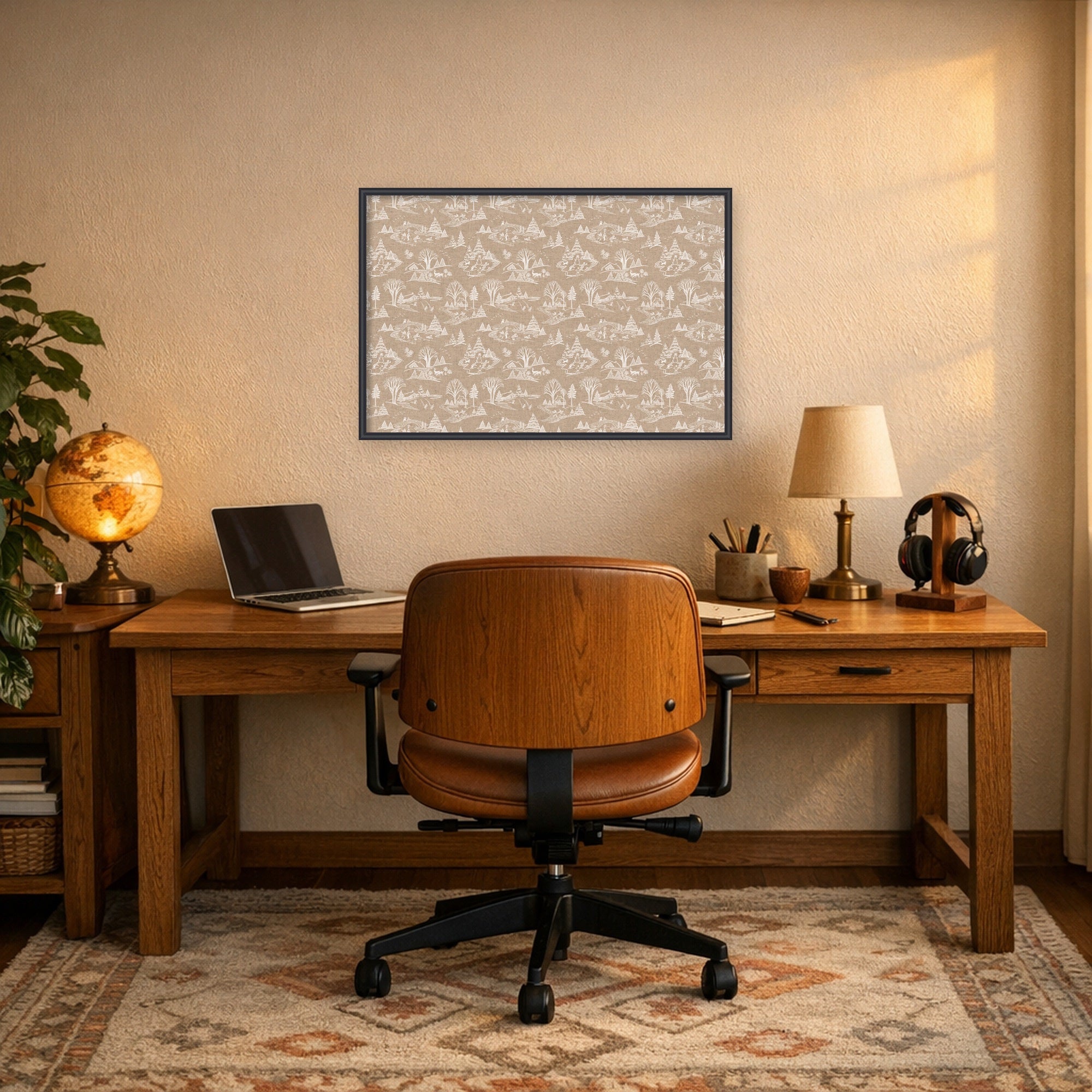 Magnetic Canvas Edith Black 37x25 7