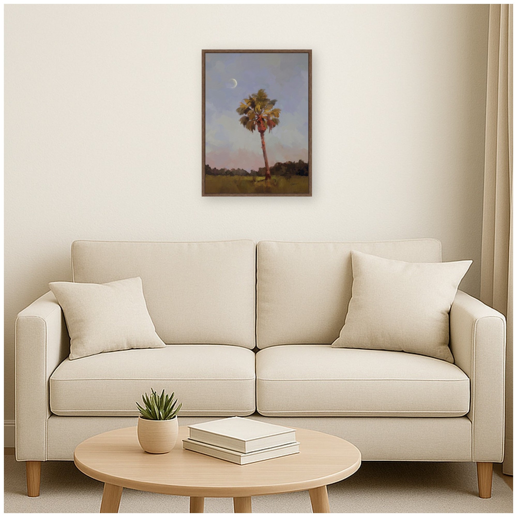 Framed Canvas 18x24 Sylvie Walnut 7
