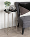 Tea Table Black Silver 14x14x26 7