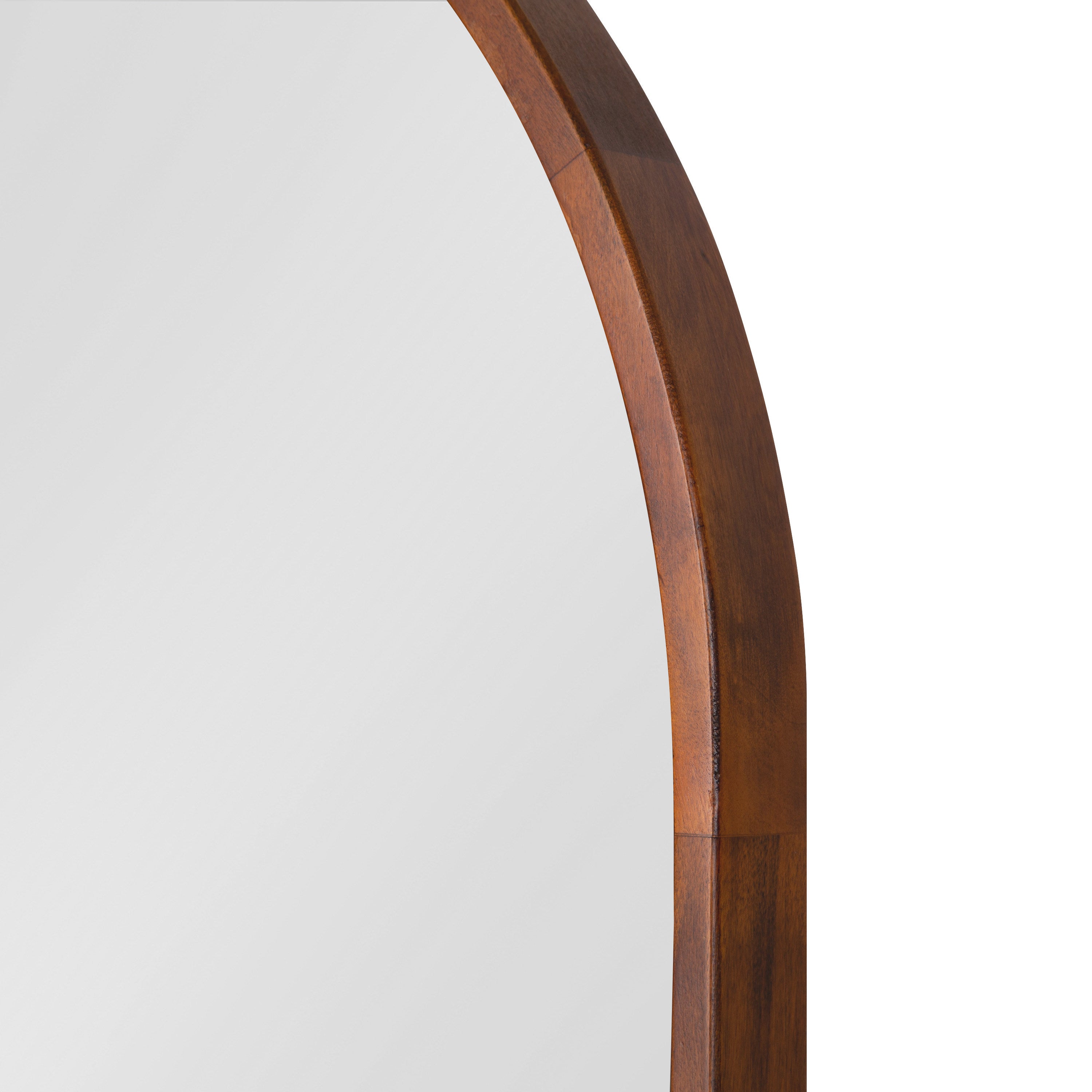 Arch Mirror Walnut Brown 24x32 3