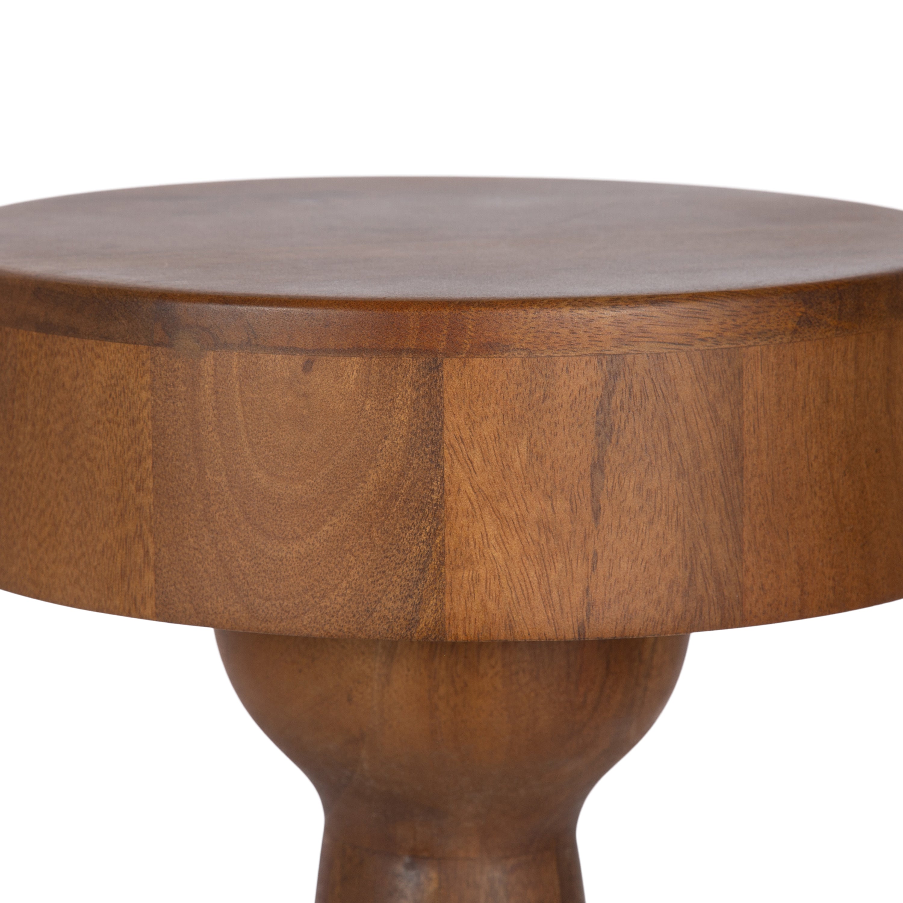 Side Table Walnut Brown 12x12x22 3