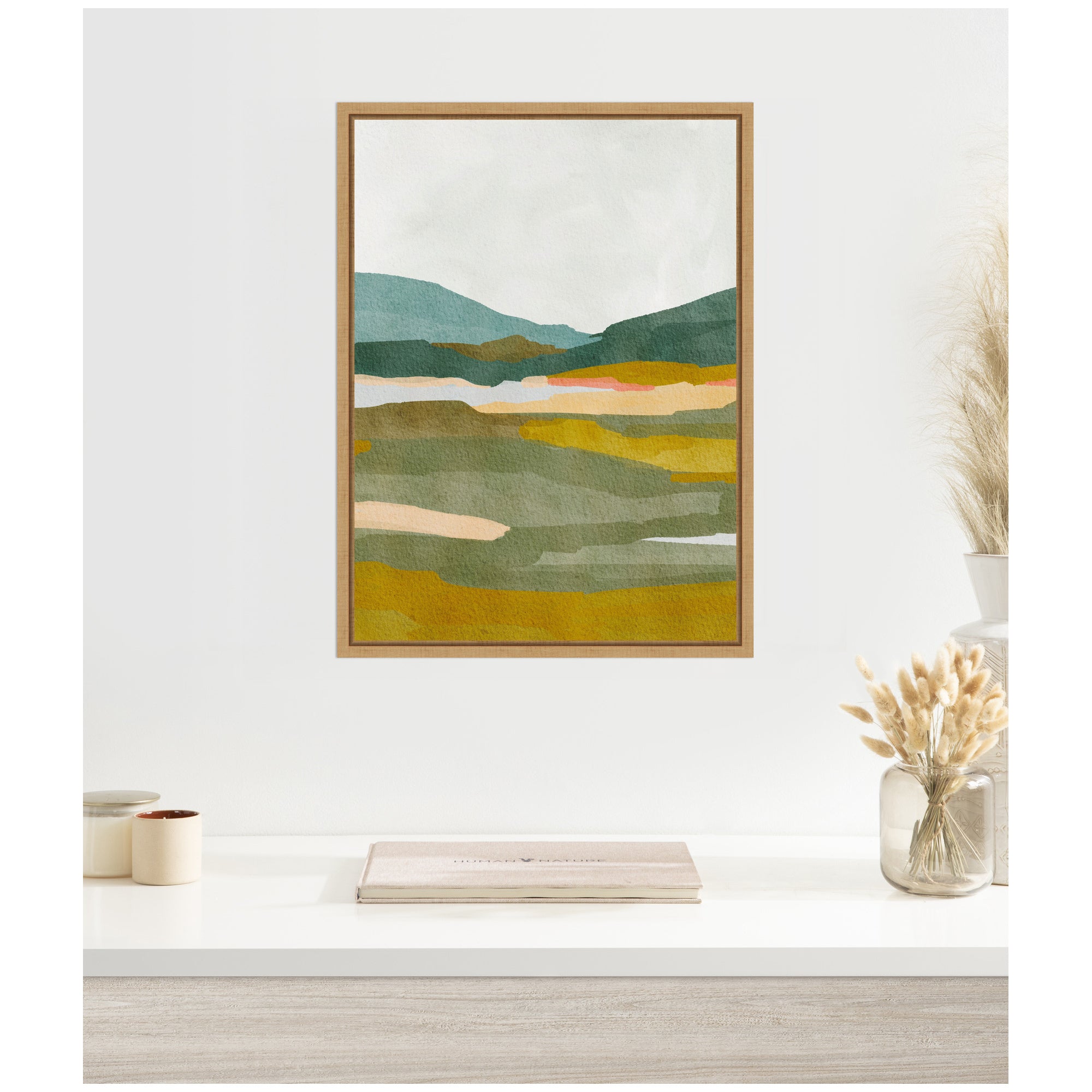 Sylvie Vibrant Abstract Framed Canvas by Nikita Jariwala