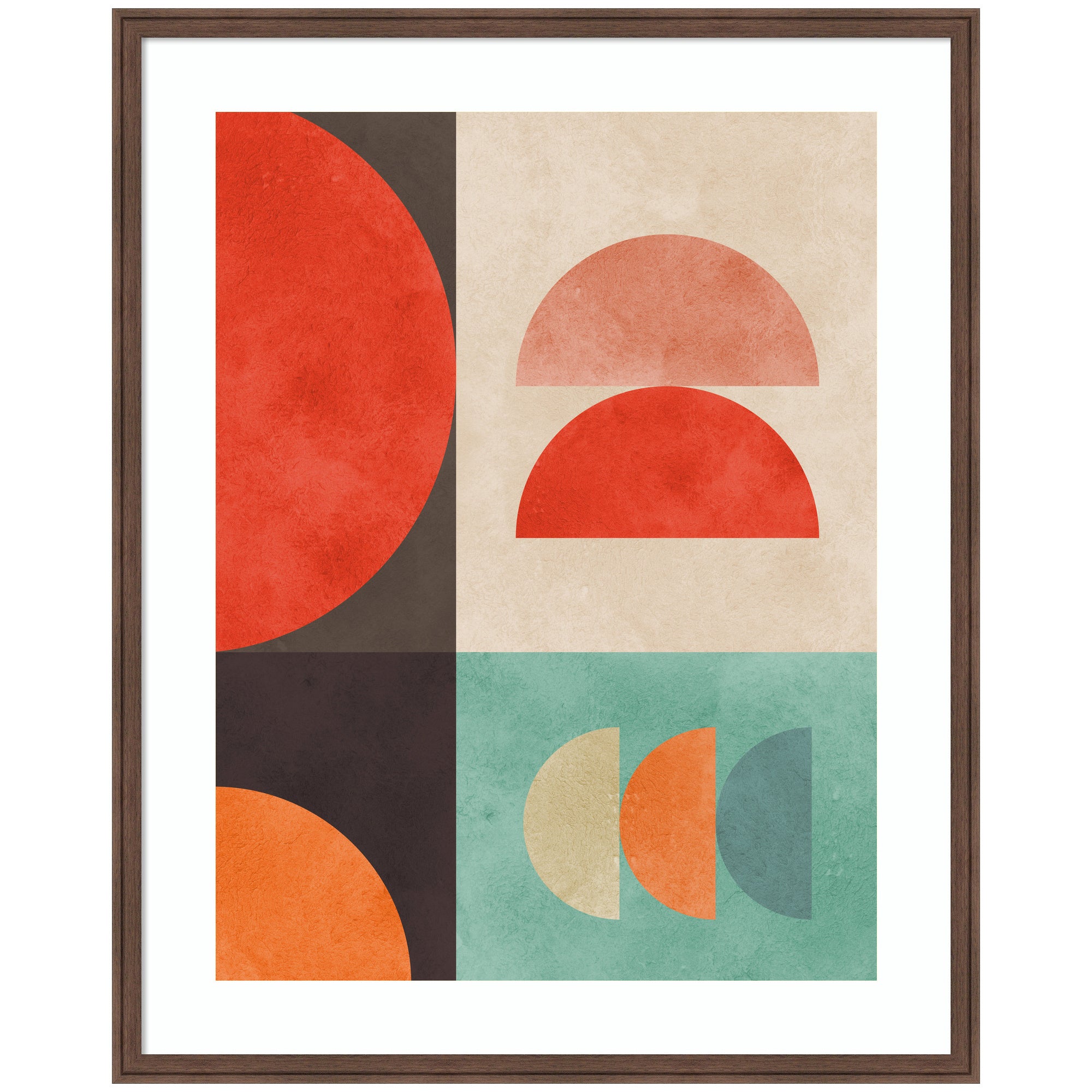 Circles in Harmony No. 11 by Vitor Costa Framed Wall Art Print
