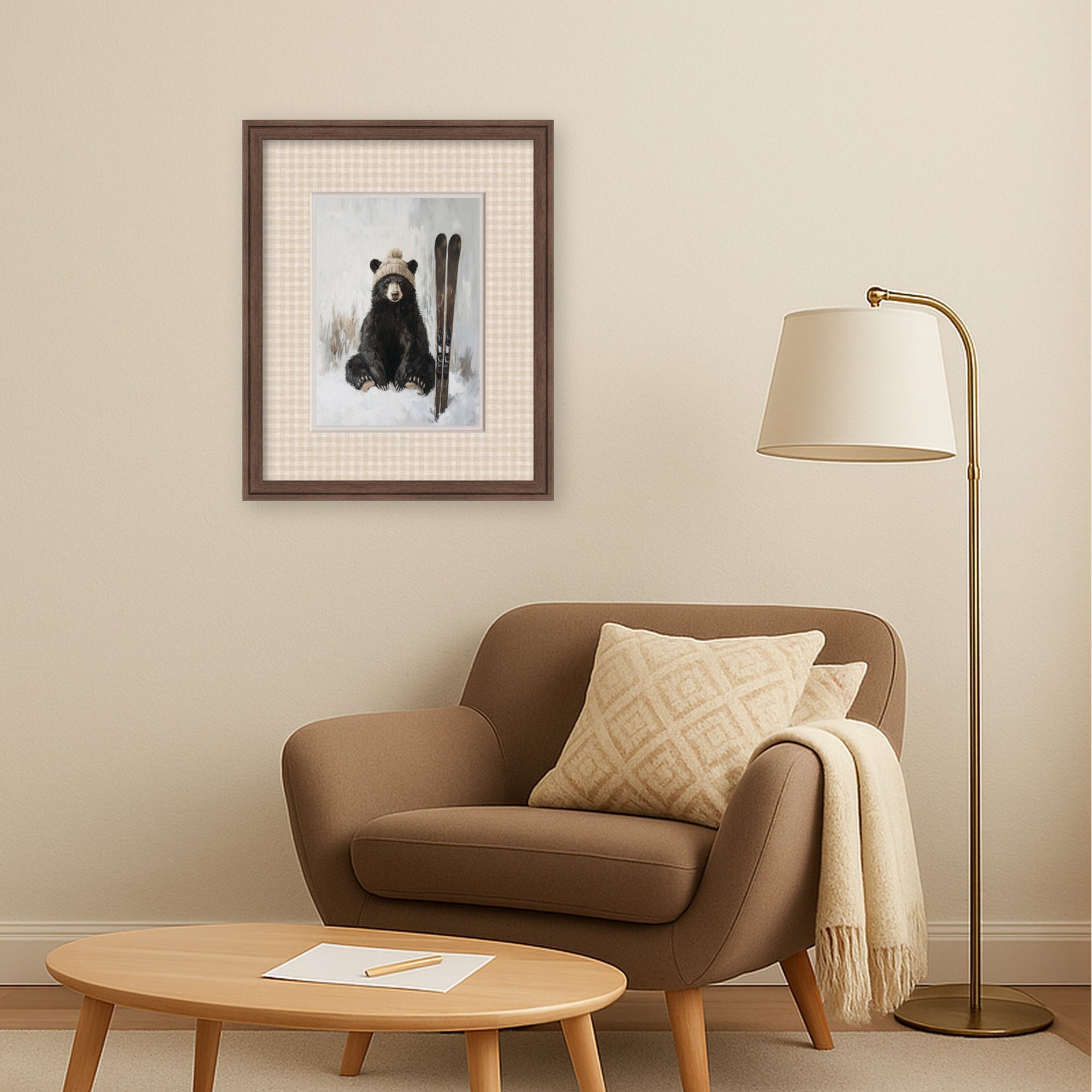 Framed Art Florence Medium Brown 18x22 5