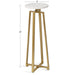 Drink Table Marble Gold 9x9x23 2