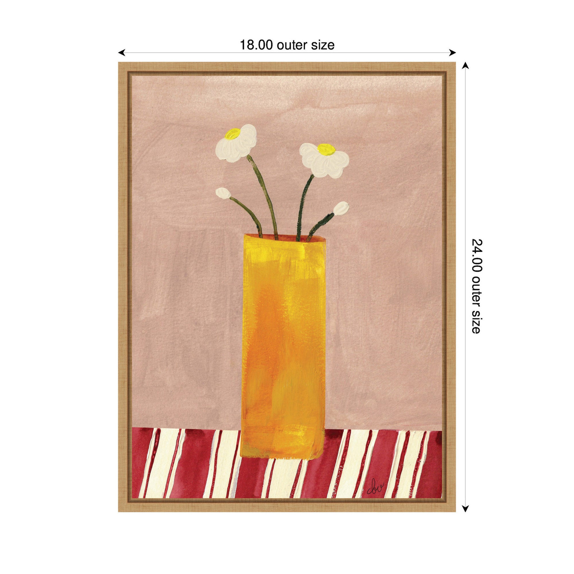 Framed Canvas 18x24 Sylvie Natural 2
