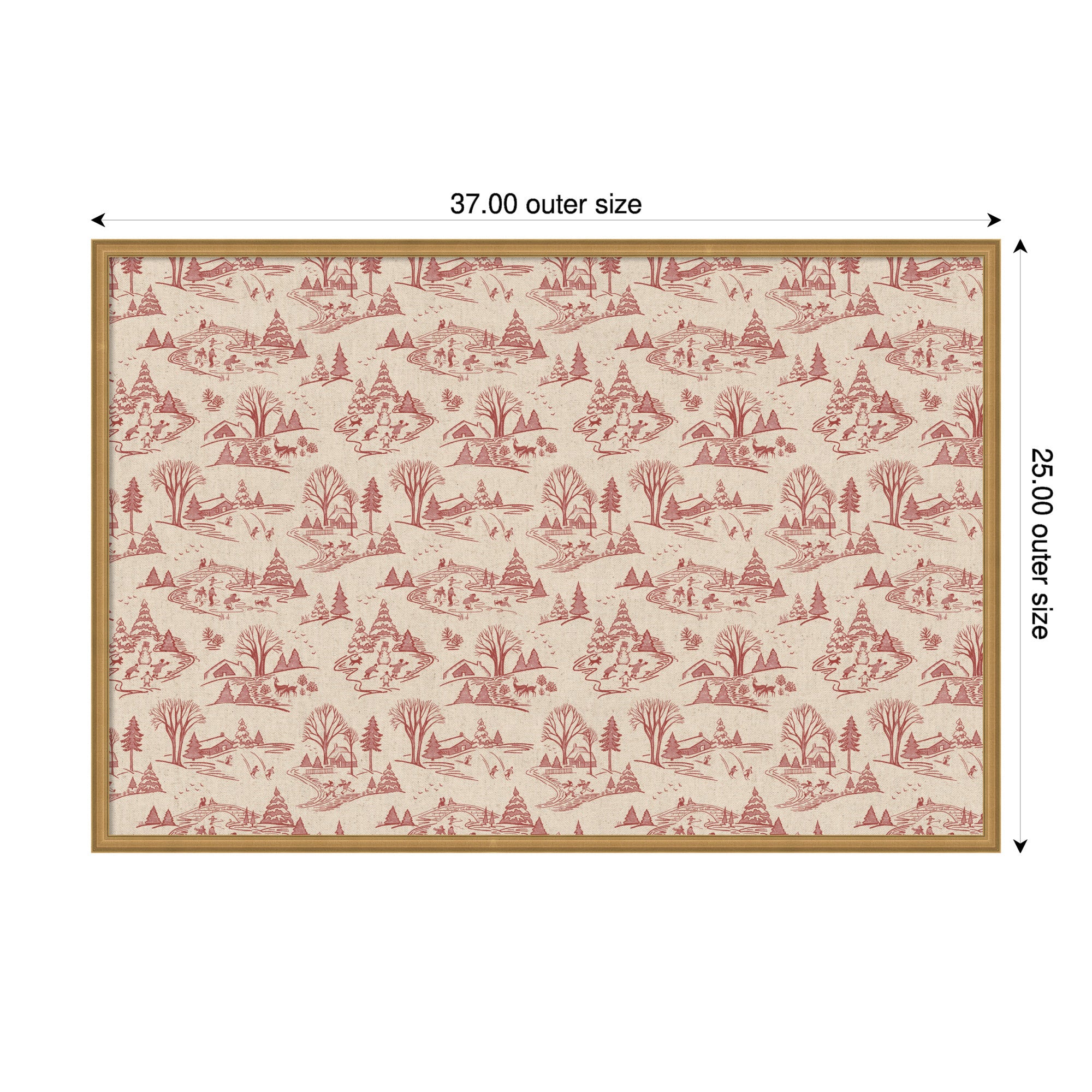 Pinboard Edith Gold 37x25 2