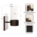 Wall Sconce Bronze 5x6x10 2