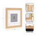 Wall Frame Natural 14x14 matted to 8x8 2