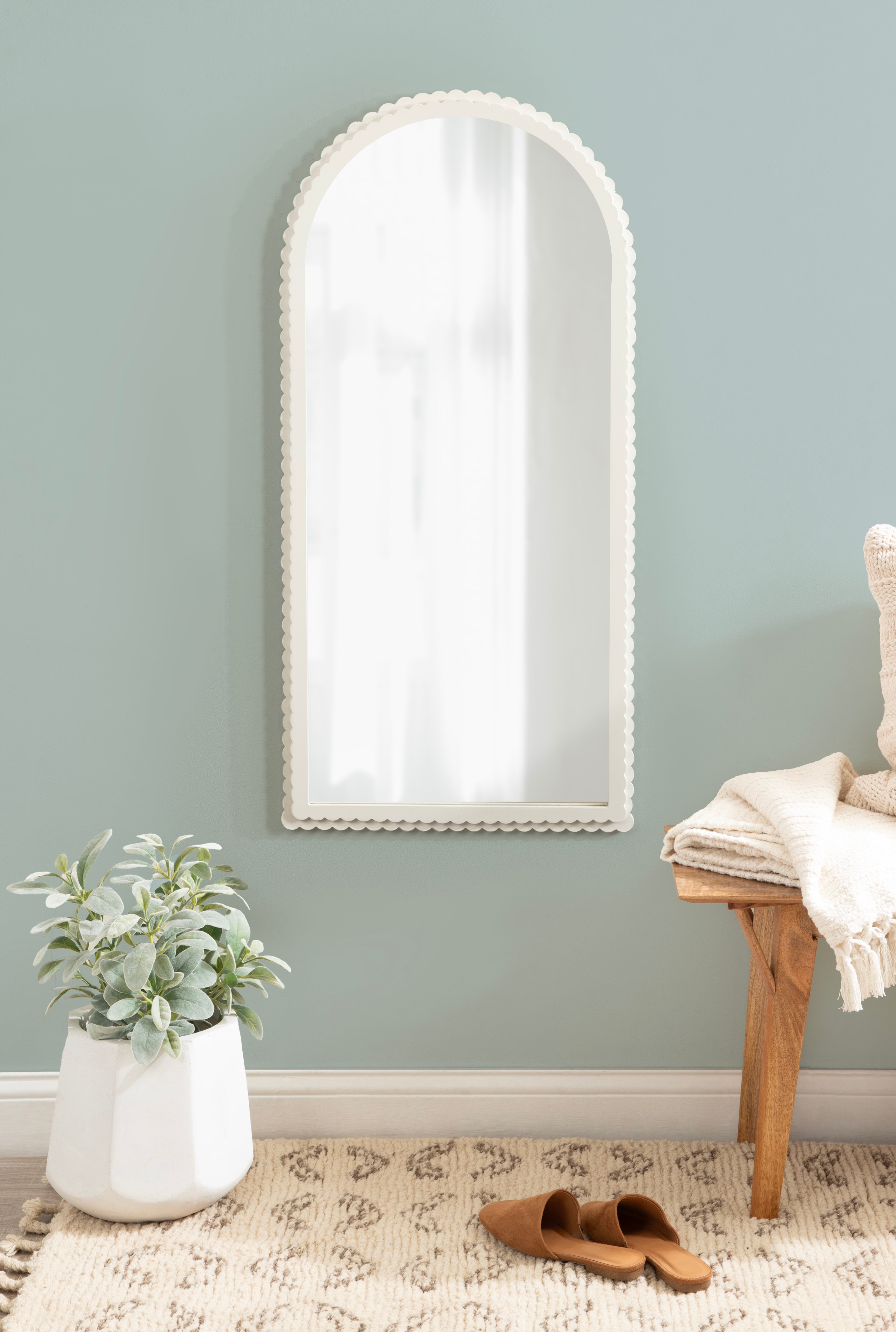 Arch Mirror 20x42 White 6