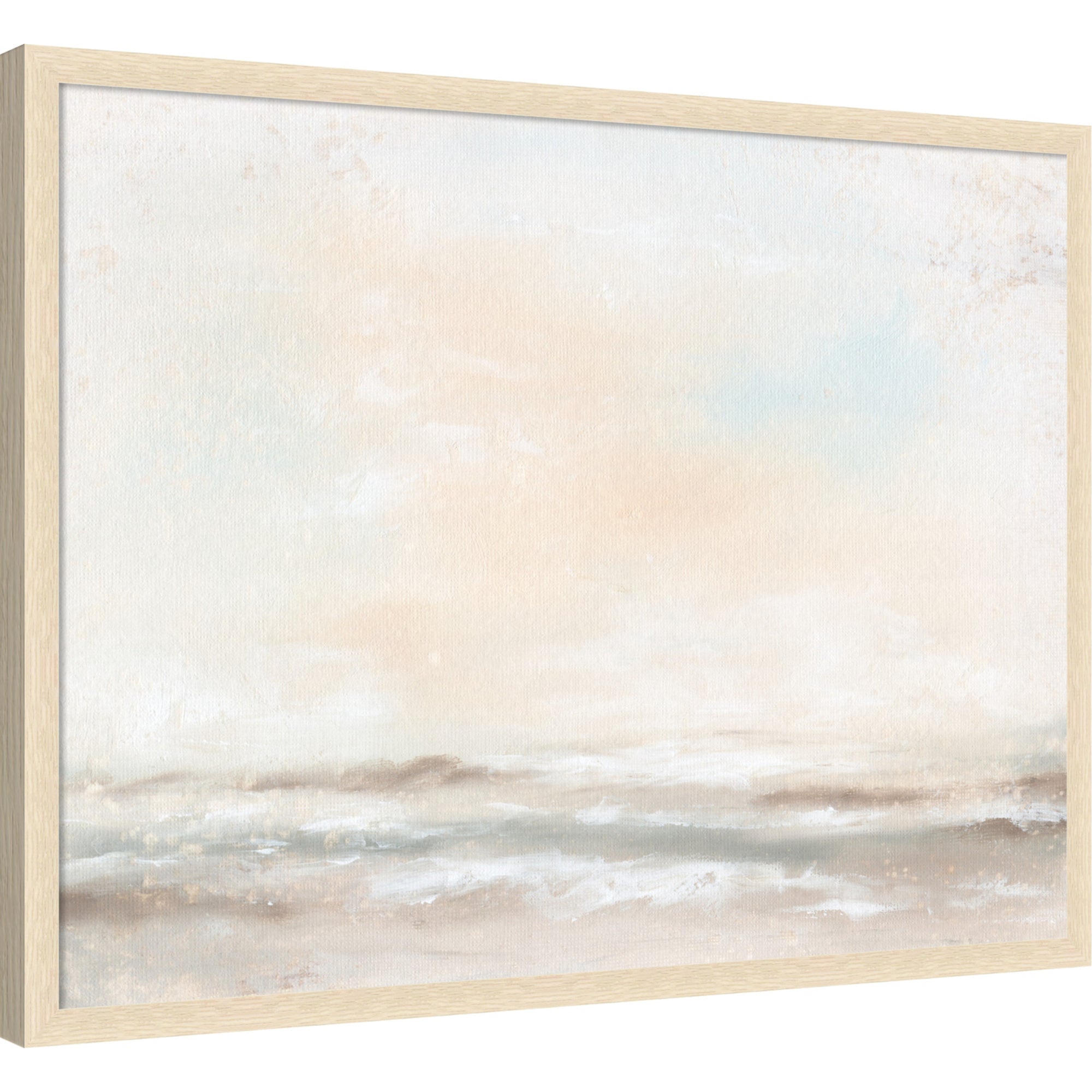 Mounted Canvas 38x29 Woodgrain Stripe Blonde 5