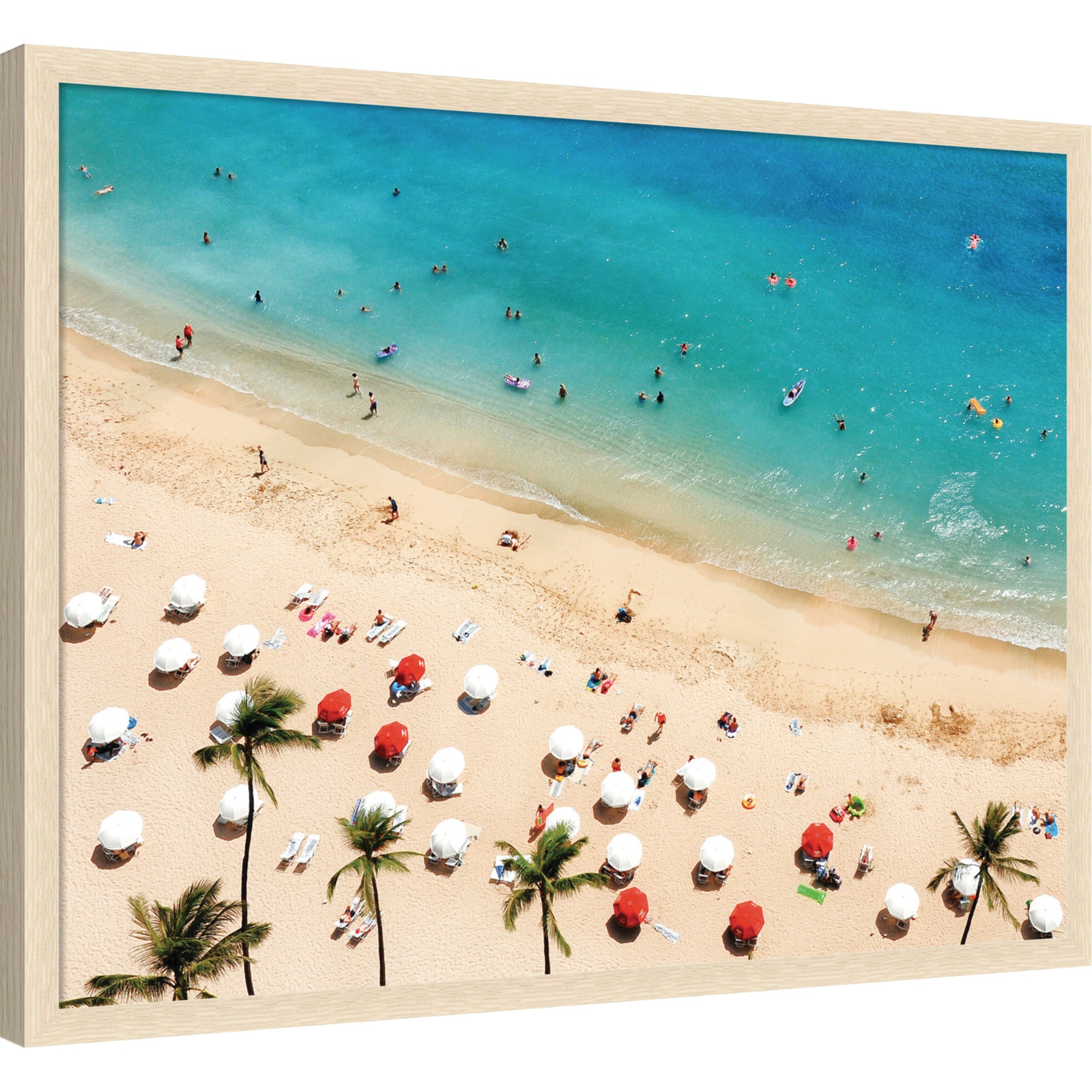 Mounted Canvas 38x29 Woodgrain Stripe Blonde 5