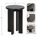 Side Table Black 14x14x20 2
