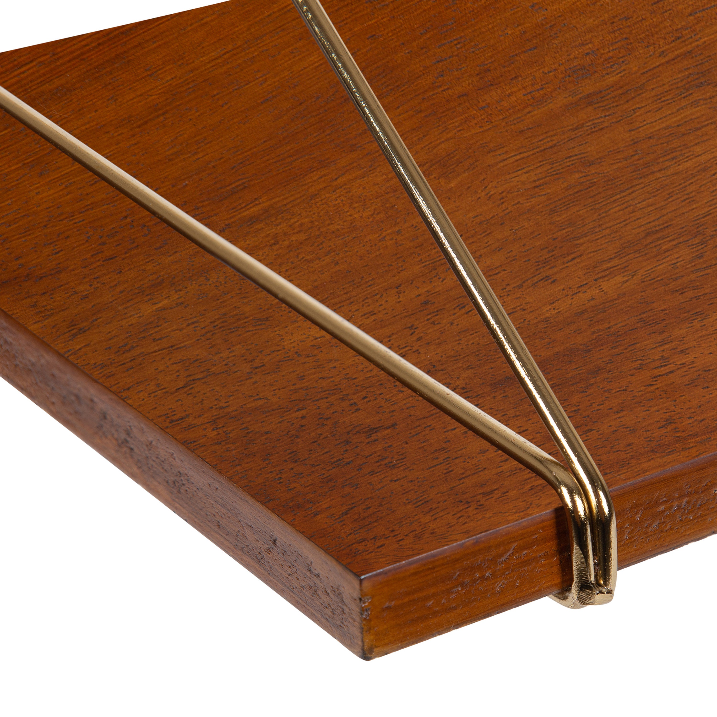 Vista Wood and Metal Wall Shelves